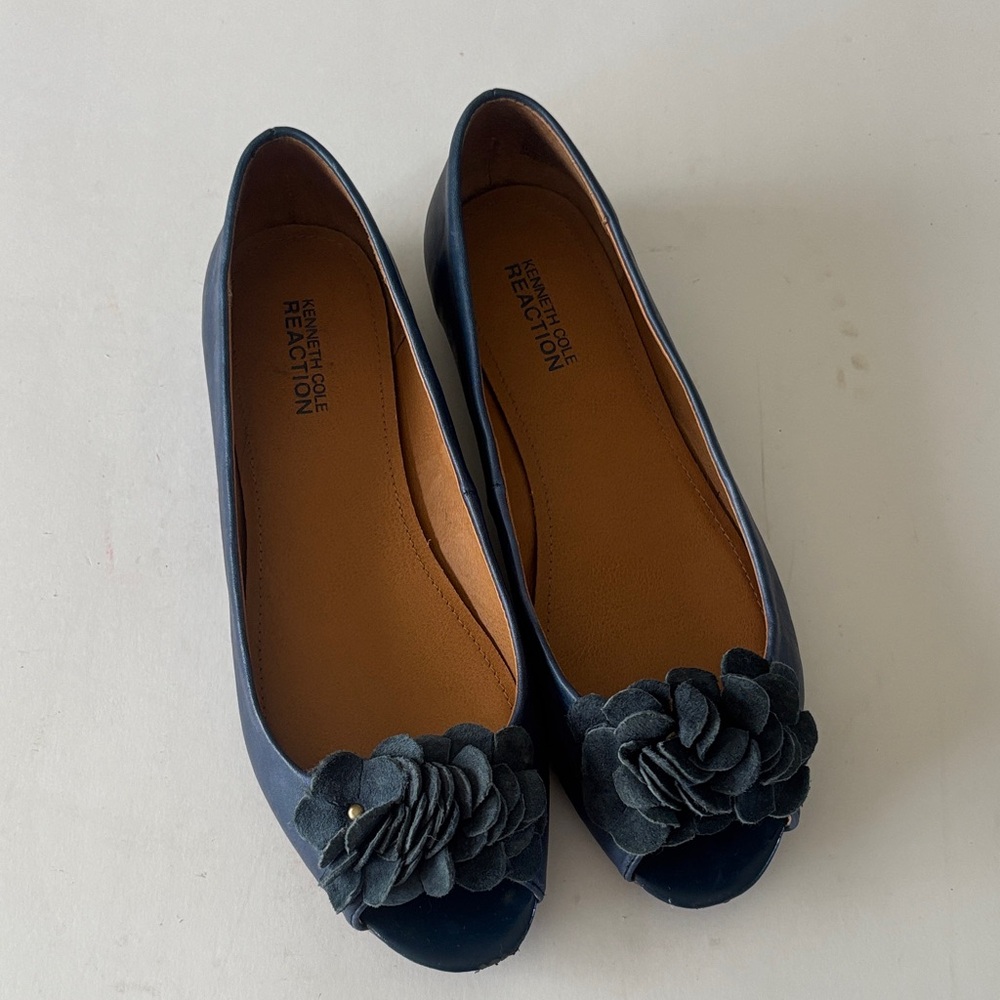 Kenneth Cole slidestar ballet peep toe flats - Picture 3 of 10